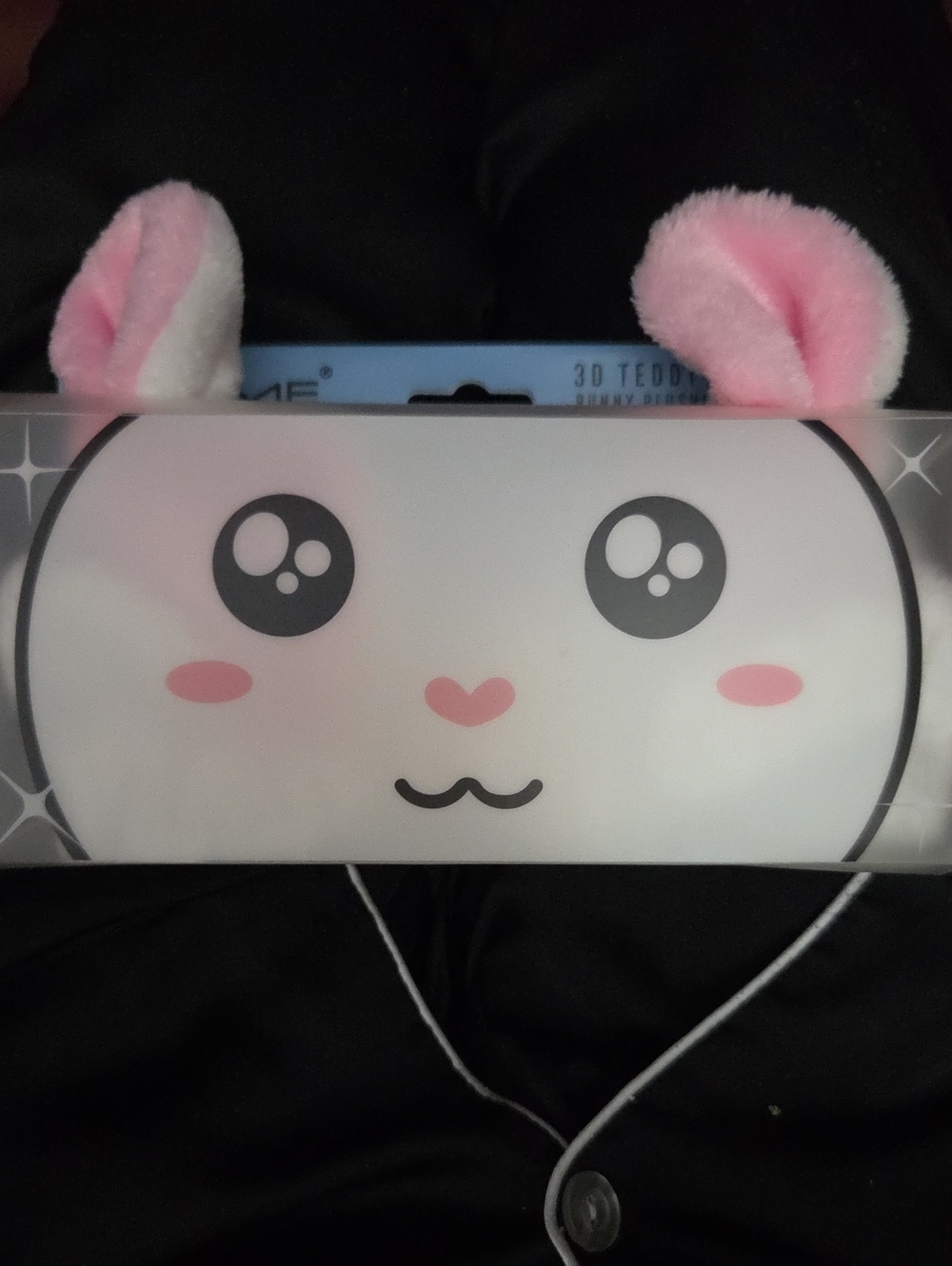 Spa Headbands Cute Pink & White Plushie, Bunny 3D Teddy Headyband— NWOT